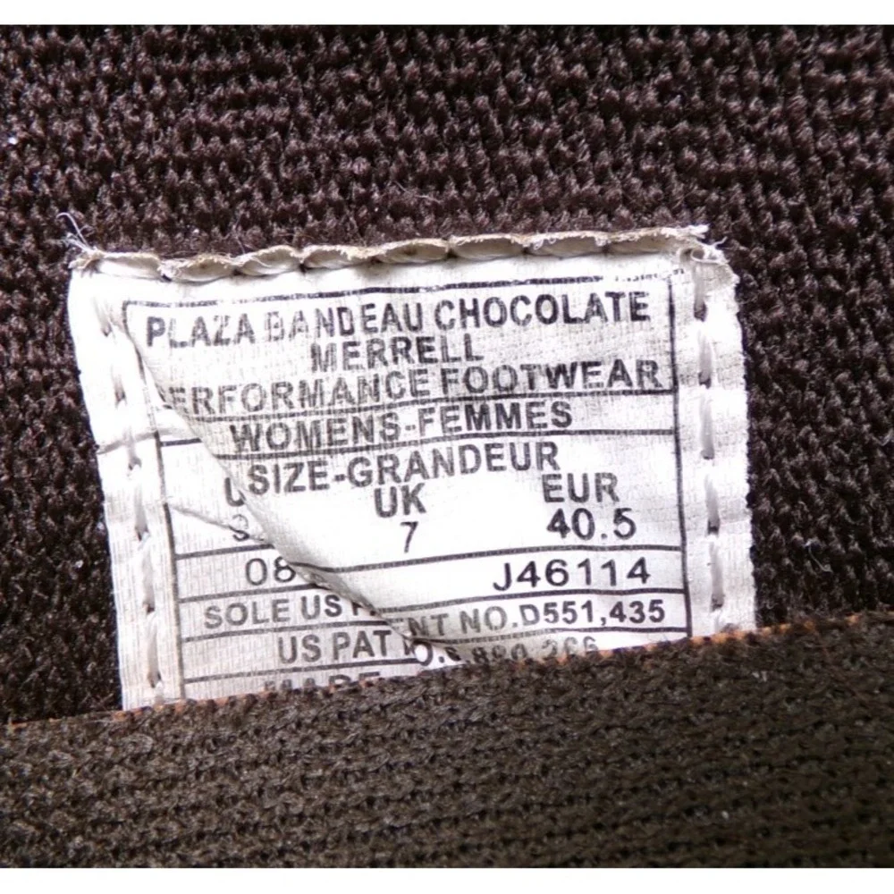 Merrell‎ Plaza Bandeau Mary Jane Shoes J46114 Womens Chocolate Brown Sz 9.5